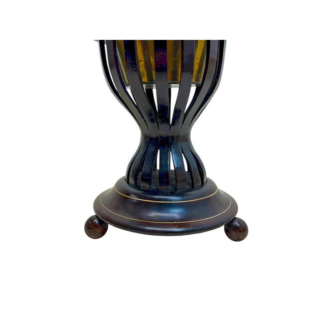 Antique Dutch Kettle Warmer in Wood and Brass, 1800s For Sale - Image 9 of 13