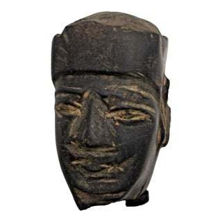 Pre-Columbian Mezcala Carved Stone Axe God Sculpture For Sale