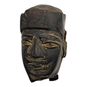 Pre-Columbian Mezcala Carved Stone Axe God Sculpture