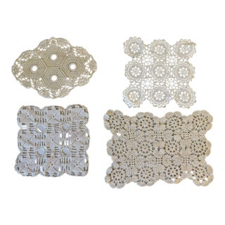 Vintage Doilies, Set of 4 For Sale