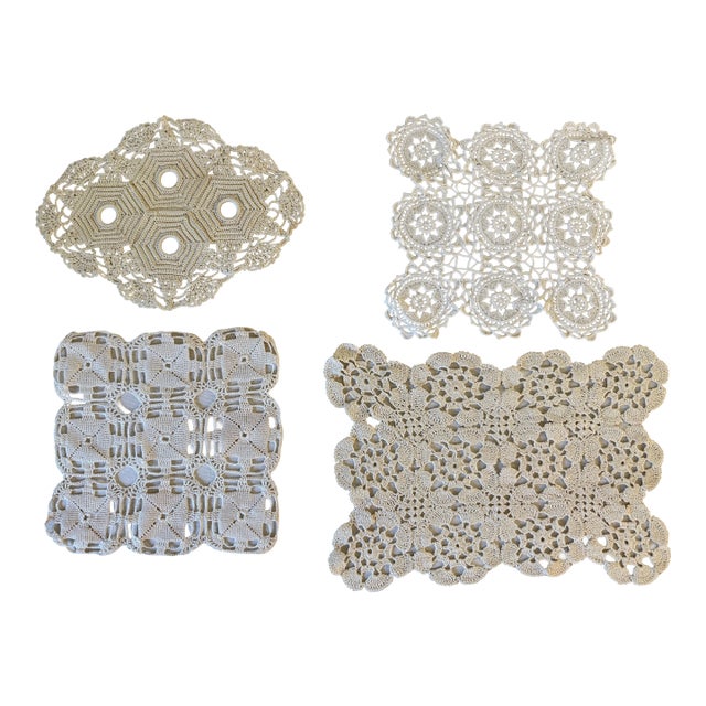 Vintage Doilies, Set of 4 For Sale