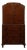 Antique English Edwardian Burr Walnut Cabinet For Sale