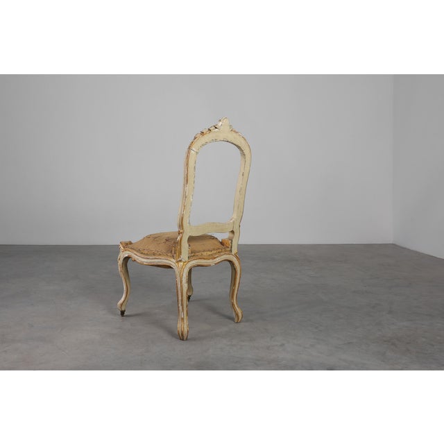 Antique Louis XV Chair in Carved Wood, 1800s For Sale - Image 9 of 14