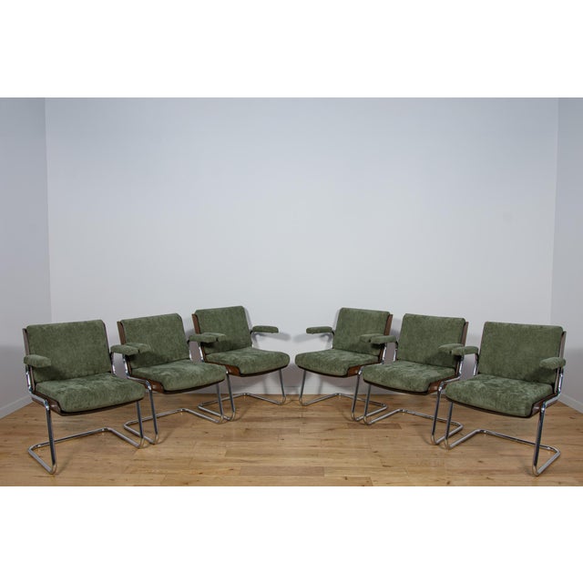 This set of six mid-century Gordon Russell office chairs dates from the 1970s and 1980s. A classic piece of British...