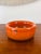 Vintage Mid-Century Modern Eva Englund for Pukeberg Sweden Orange Art Glass Bowl For Sale In Palm Springs - Image 6 of 10