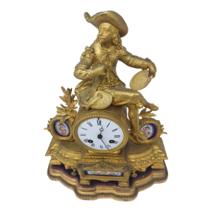 Late 19th Century French Figural Mantle Clock