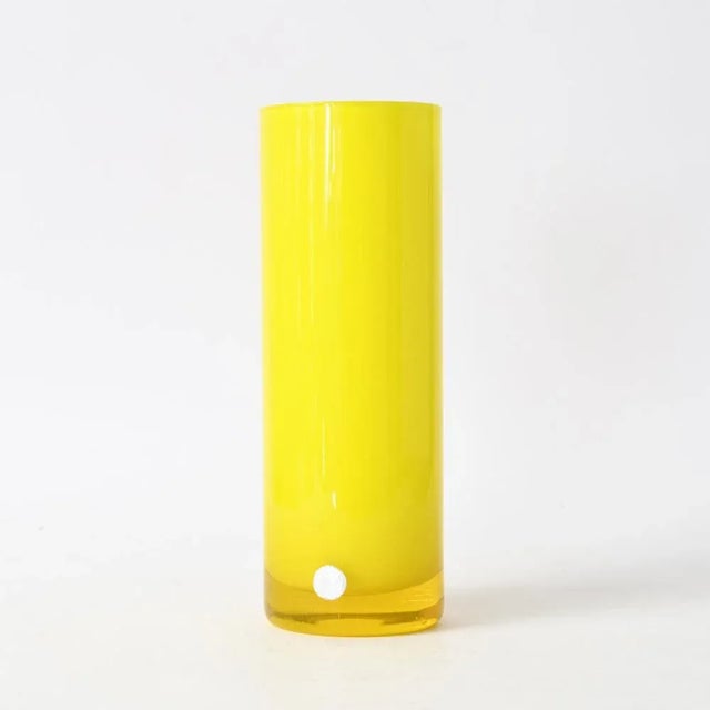 Yellow Glass Vase from Peill & Putzler, 1970s For Sale - Image 4 of 8