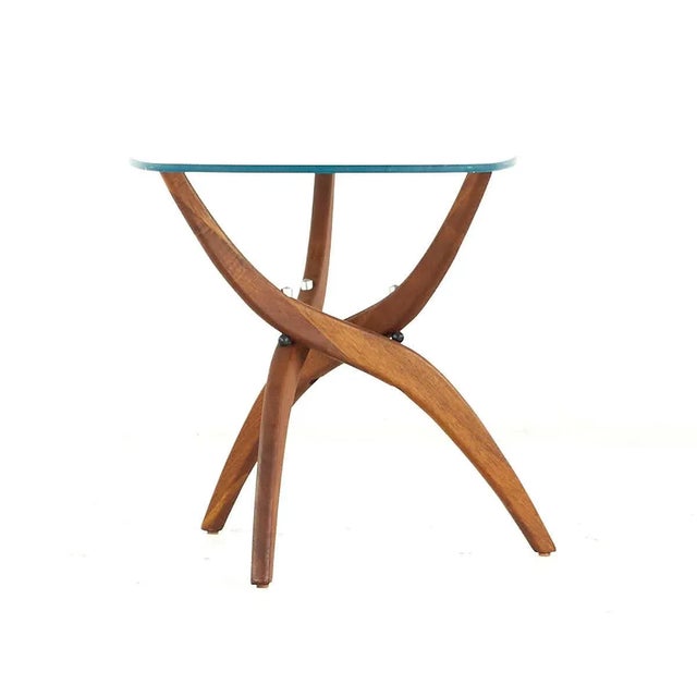 Mid 20th Century Forest Wilson Mid Century Walnut Side Tables - Pair For Sale - Image 5 of 12