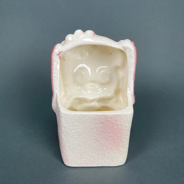 1950s Vintage 1950s Kitsch Rubens Originals Ceramic Drummer Dog Planter 3192, Japan For Sale - Image 5 of 13