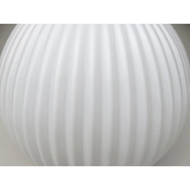 Large Brass Ceiling Lamp with Pleated Ball, 1950s For Sale - Image 14 of 18