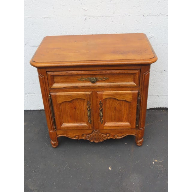 Ethan Allen French Large Nightstands Bedside End Tables a Pair 6648 For Sale - Image 12 of 15