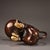 Gilt Bronze Monkey & Peach Incense Burner – Figural Censer, 2.4 LBS For Sale In Los Angeles - Image 6 of 10