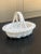 1980s French Country White Ceramic Trompe L’Oeil Woven Basket For Sale - Image 4 of 8