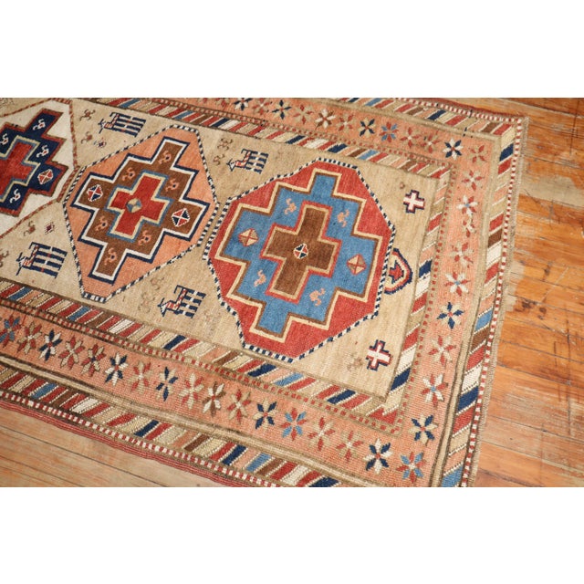 Traditional Vintage Zabihi Collection Persian Tribal Runner - 3'7" x 10' For Sale - Image 3 of 8