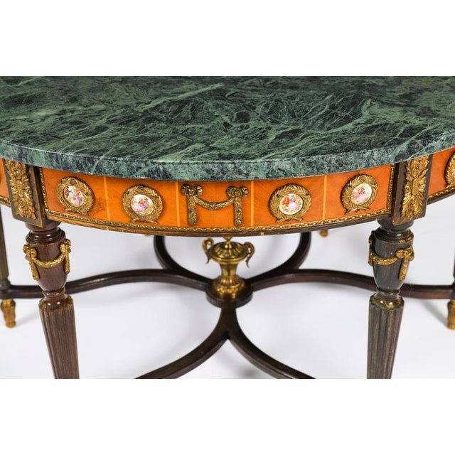 Vintage Ormolu Mounted Coffee Table with Marble Top in the style of H&L Epstein, 1950s For Sale - Image 17 of 18