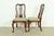 Ethan Allen Queen Anne Carved Cherry Wood Side Chairs or Dining Chairs, Pair For Sale - Image 10 of 13