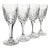 Kusak Cut Glass Works Chantilly Lace Crystal Water Goblets, Set of 4 6.5" For Sale