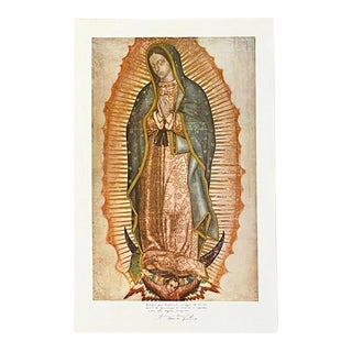 Our Lady Mary of Guadalupe Print of Original Image From El Ayate of Juan Diego, Mexico City For Sale