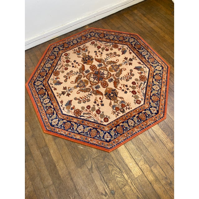 Vintage Delphi Octagonal Rug, 1950s For Sale - Image 3 of 5