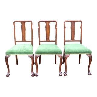 Vintage Queen Ann Dining Chairs - Set of 3 For Sale