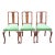 Vintage Queen Ann Dining Chairs - Set of 3 For Sale