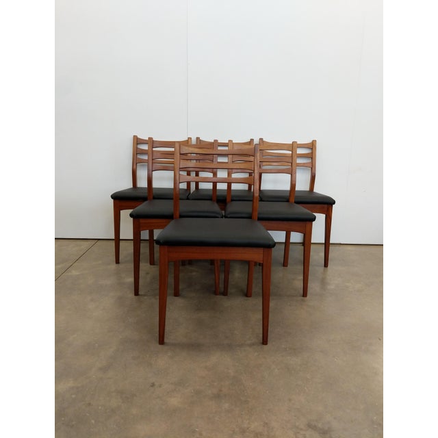 1960s Set of 6 Vintage Mid Century Modern Dining Chairs For Sale - Image 5 of 8
