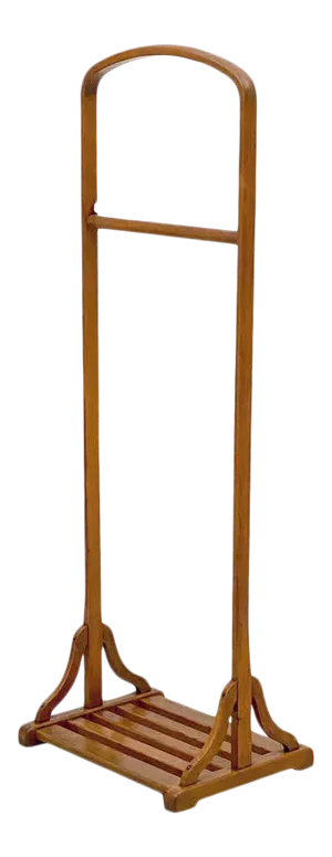 Early 20th Century Oak English Gentleman's Valet Stand