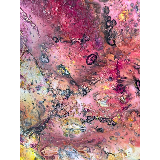 "Barbara" - Abstract Expressionist Composition in Acrylic on Canvas Bold abstract composition by California artist Charles...