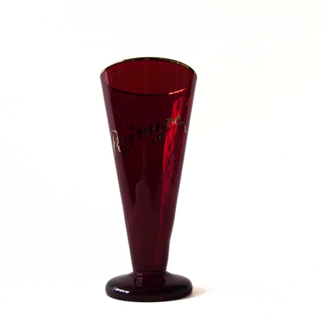 Vintage Small Rejmyre Red Glass Vase, Sweden For Sale - Image 5 of 7