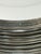 8 Piece Arte Italica Tuscan Pewter Rim Dinner Plates For Sale - Image 4 of 4
