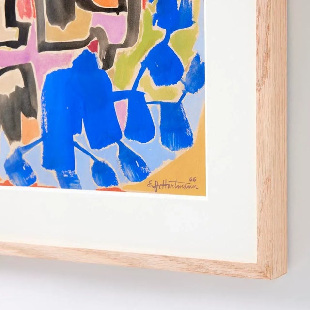 - Gouache on paper - Artist Edward J. Hartmann (born in 1925) is a graduate of Harvard University and Philadelphia Museum...