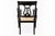 Set of Six Regency Style Ebonized and Parcel-Gilt Lyre Back Dining Chairs For Sale In Houston - Image 6 of 9