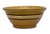 Ceramic Nice Antique Thick & Heavy 9.25 Inch Brown & White Banded Yellow Ware Kitchen Batter Mixing Bowl Late 1800s For Sale - Image 7 of 14