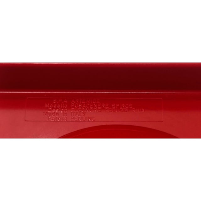 Black Red Spyros Ashtray by Eleonora Peduzzi Riva for Artemide, Italy, 1969 For Sale - Image 8 of 9