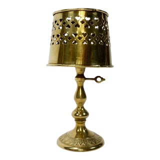 Vintage Hollywood Regency Style Brass Votive Candle Holder For Sale