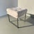 Metal Milo Baughman Style Chrome Upholstered Stool For Sale - Image 7 of 14