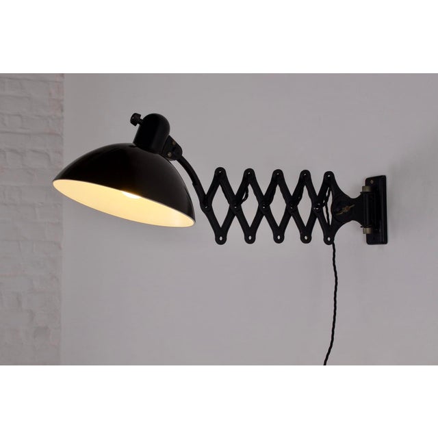 Kaiser Idell Style Scissor Workshop Lamp, 1930s For Sale - Image 4 of 12