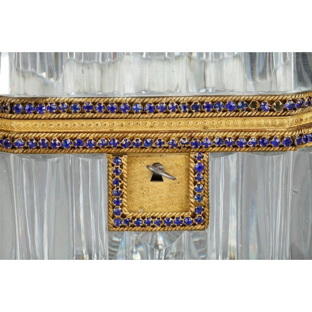 Glass Casket with Cut Crystal and Gilt Bronze For Sale - Image 7 of 12