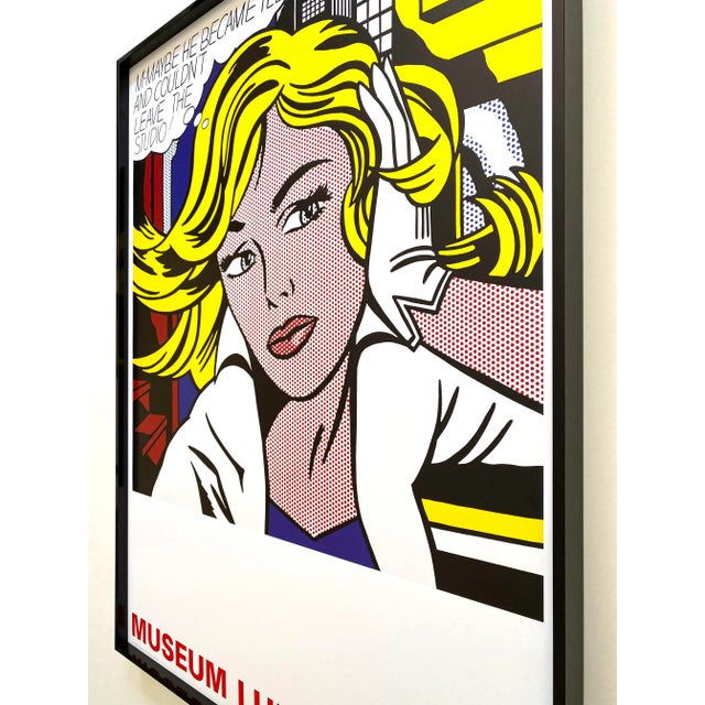 Roy Lichtenstein Fine Art Lithograph Print Framed Pop Art Museum Poster " M-Maybe " 1965 For Sale - Image 11 of 13