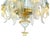 Italian Clear and Gold-Leaf Chandelier with Flowers and Leaves Murano Glass by Simoeng, in Exhibition Piece conditions....