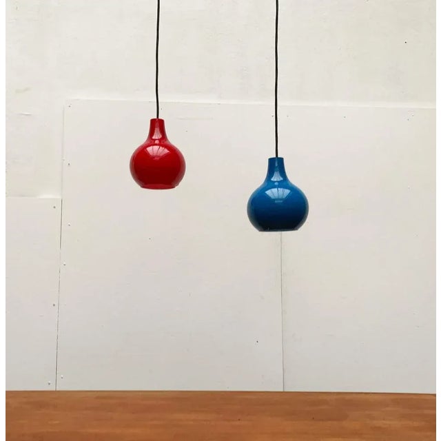 Mid-Century German Ah Glass Pendant Lamp from Peill & Putzler, Set of 2 For Sale - Image 17 of 18