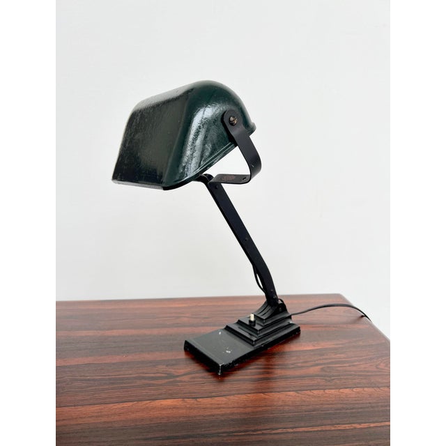 Vintage Articulated Desk Lamp with Black Frame from Erpe, 1930s For Sale - Image 6 of 13