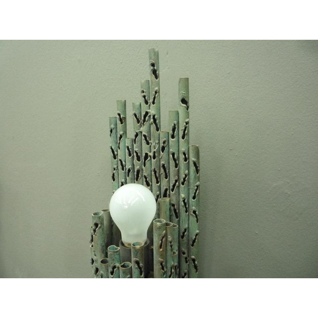 Metal Mid-Century Brutalist Copper Wall Lamps, 1970s, Set of 2 For Sale - Image 7 of 15