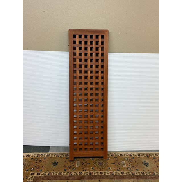 Design Plus Gallery presents a Teak Wood Screen Divider with Danish Modern Style. The three paneled teak wood folding...