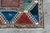 Textile 1890s Borchelu Bordjalou Rug Abrush Hand-Knotted Kazak Medallions Blue Wool Pile Rug - 4’11” X 7’4” For Sale - Image 7 of 10