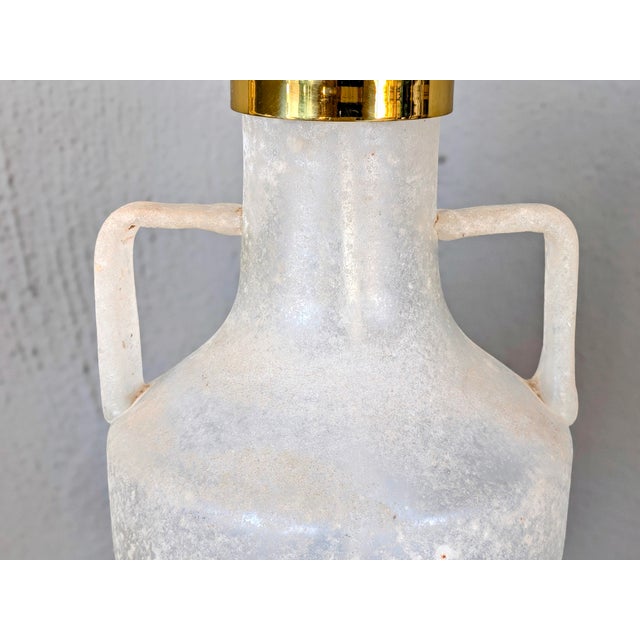 Vintage Seguso Vetri a Scavo-Styled Lamp For Sale In Phoenix - Image 6 of 12