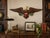 Striking vintage American eagle wall plaque by Sexton, featuring an impressive 26.75-inch wingspan and beautifully...