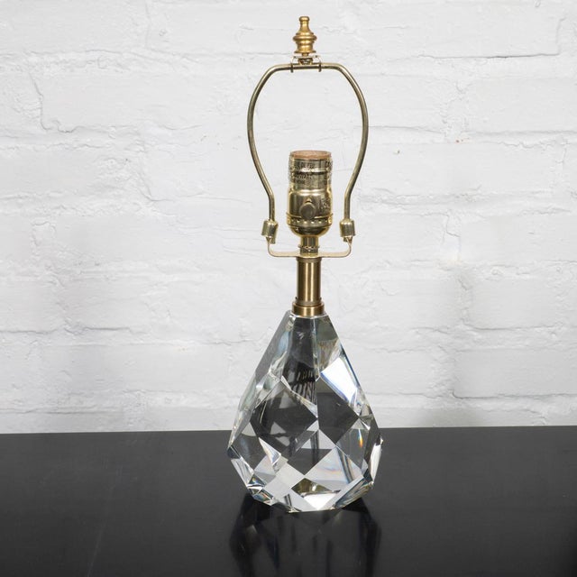 Modern Faceted crystal fragment table lamp For Sale - Image 3 of 7
