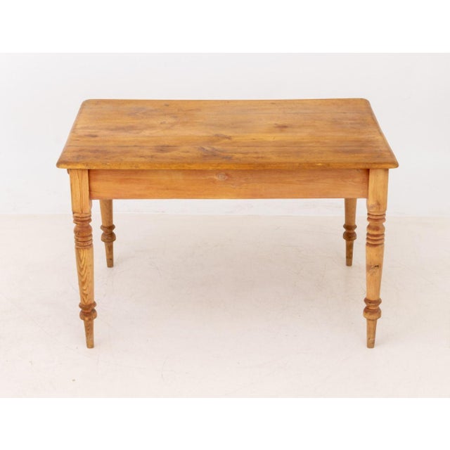 Wood American Pine Work Table For Sale - Image 7 of 8