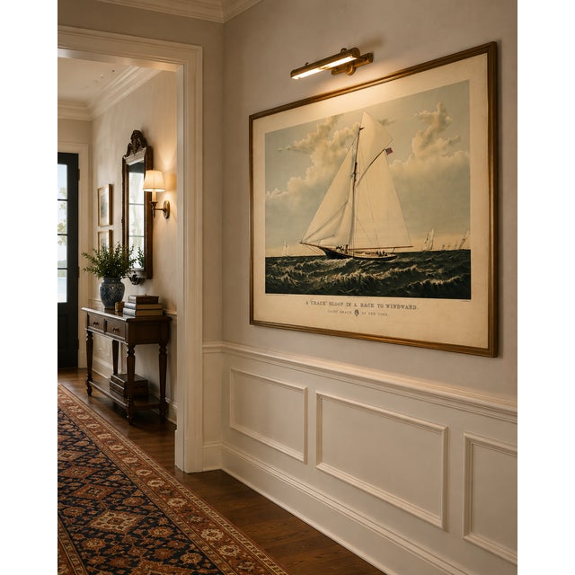 Paper Yacht Gracie of New York, Vintage Art Print Reproduction, 30" X 20" For Sale - Image 7 of 11